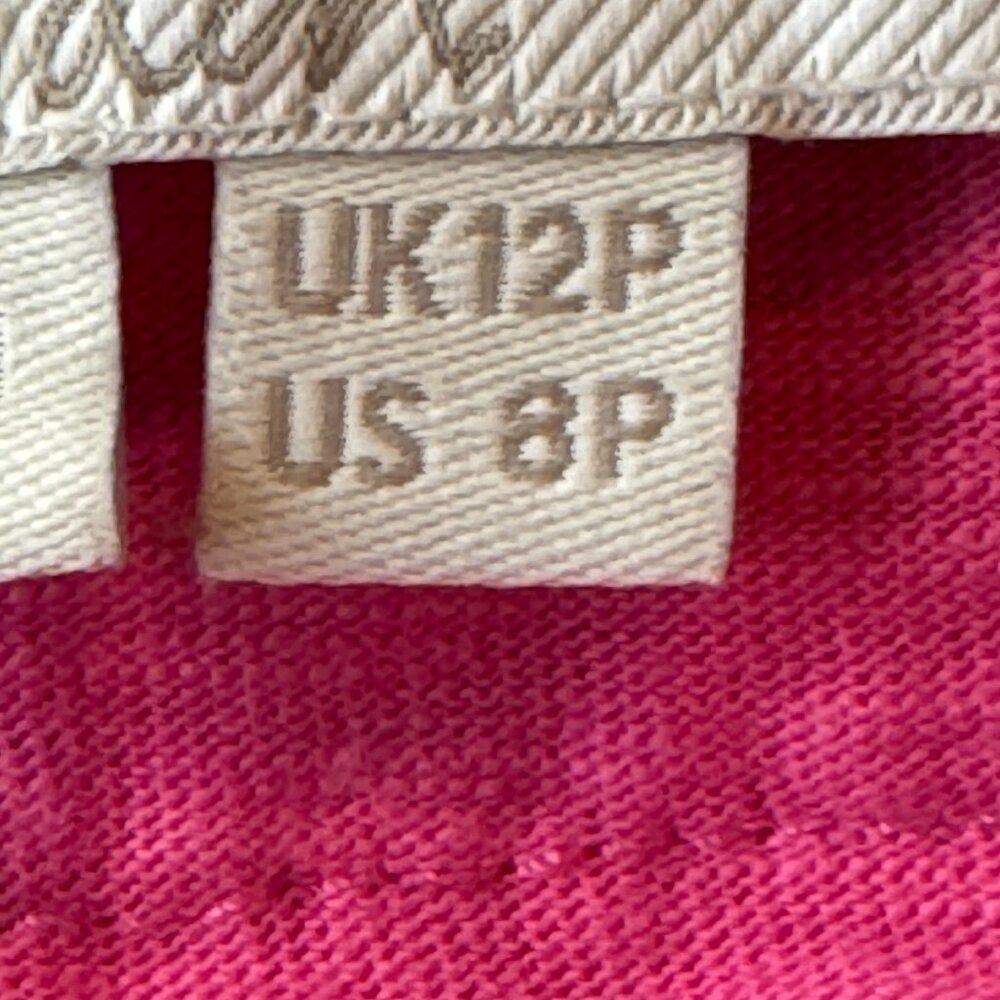 Boden Pink Crochet Trim Empire Waist Dress with Pockets Size 8P - Picture 8 of 12